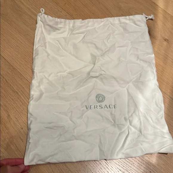 Versace Burgundy Platform Heels - Picture 10 of 11